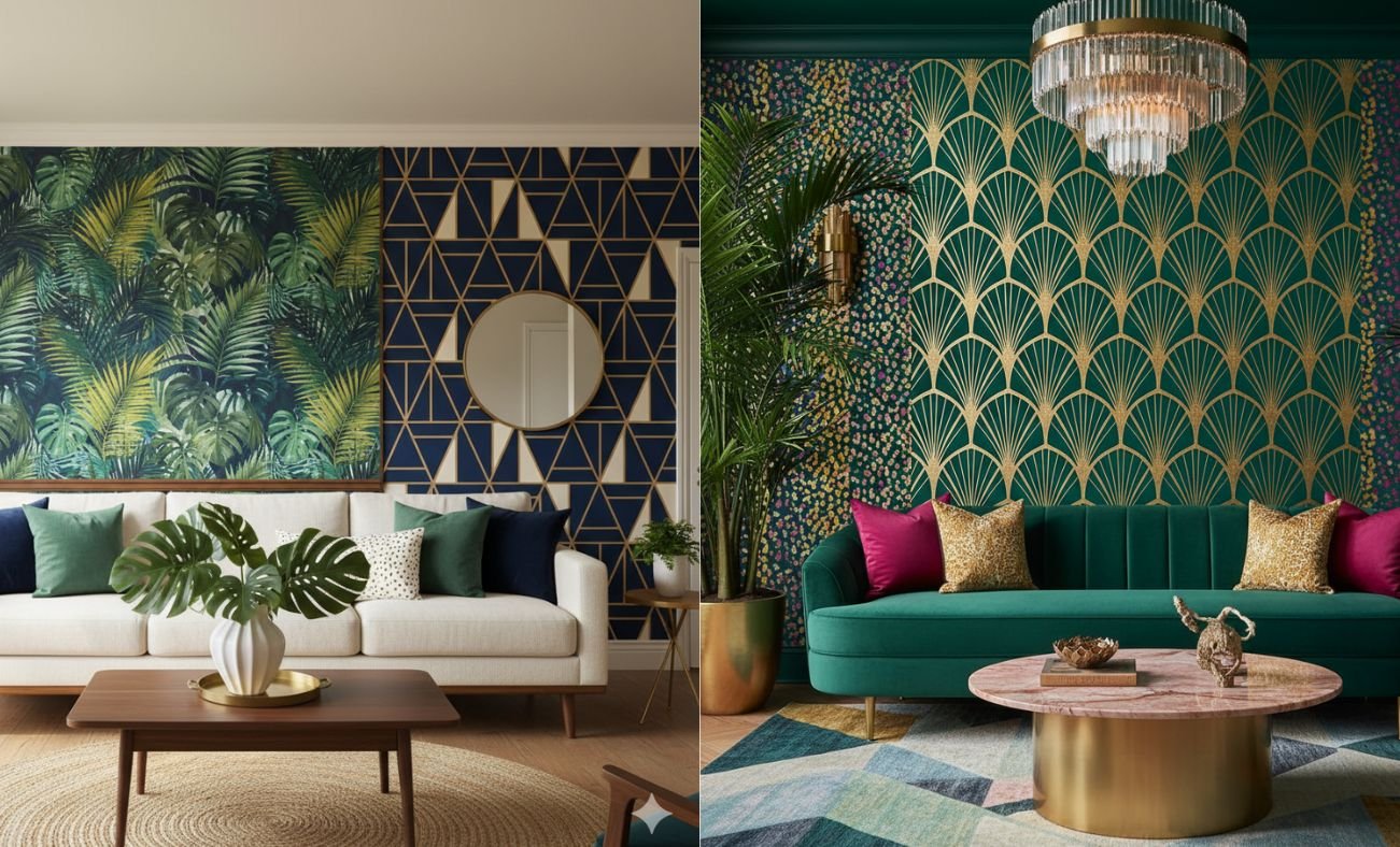 Colorful Wallpaper Combination Ideas For Home