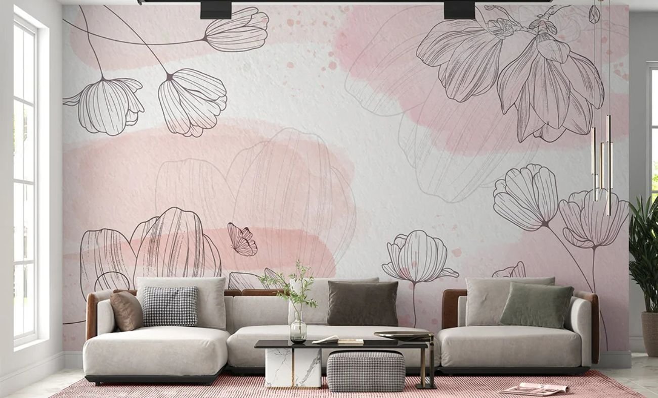 How Flower Wallpaper Helps Design a Powerful Interior