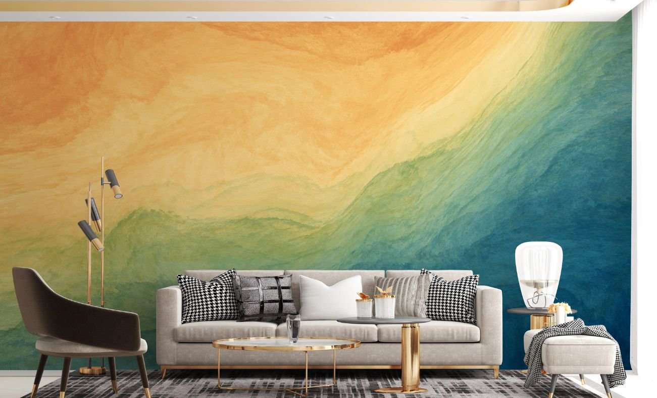 How Gradient Wallpaper Can Transform a Plain Wall