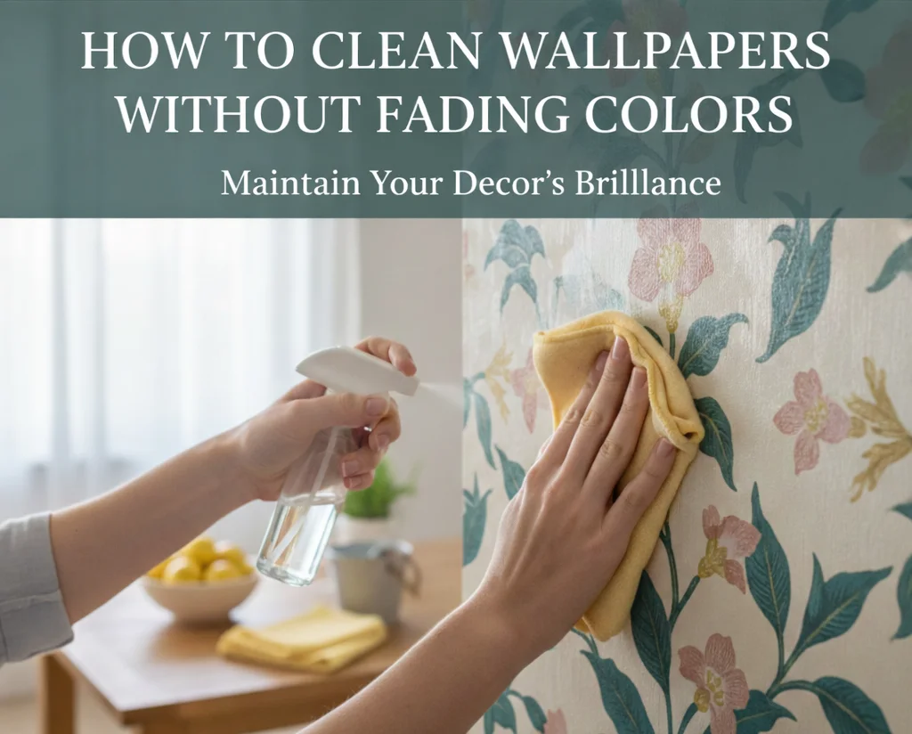 How To Clean Wallpapers Without Fading Colours