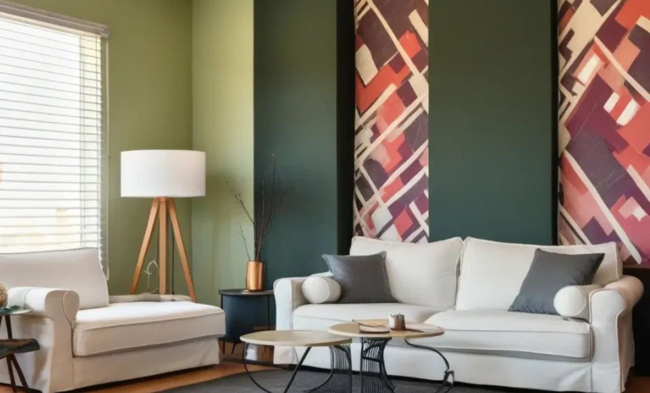 How to Combine Wallpaper with Wall Paint