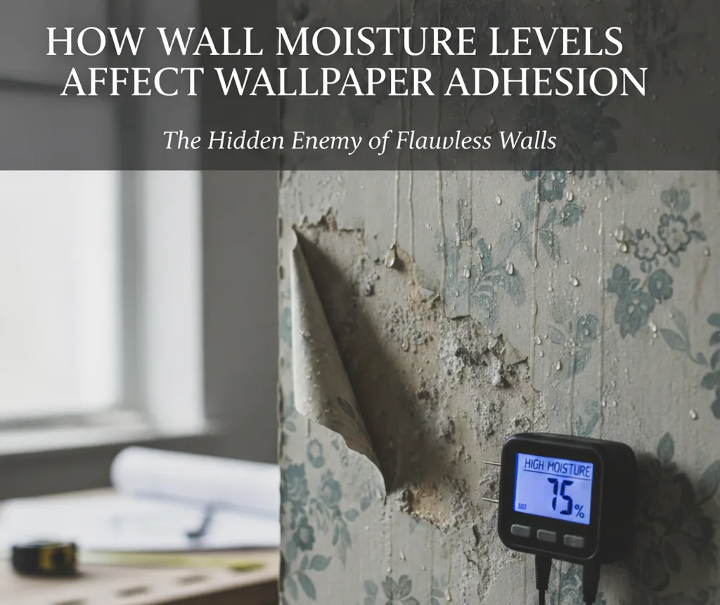 How Wall Moisture Levels Affect Wallpaper Adhesion