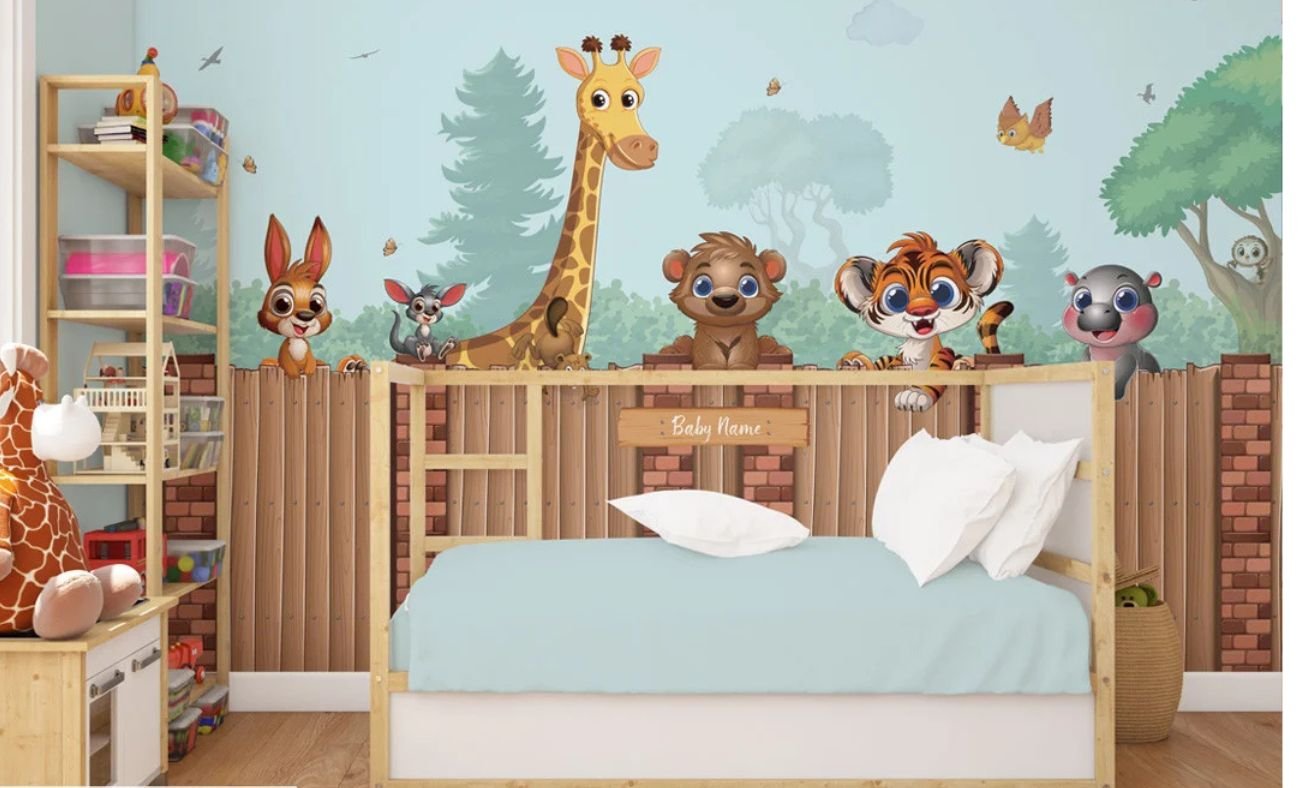 Inspiring Animal Wallpaper for Kids’ Rooms 