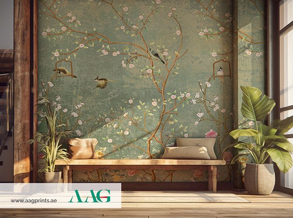 Botanical Wallpaper Mural Dubai