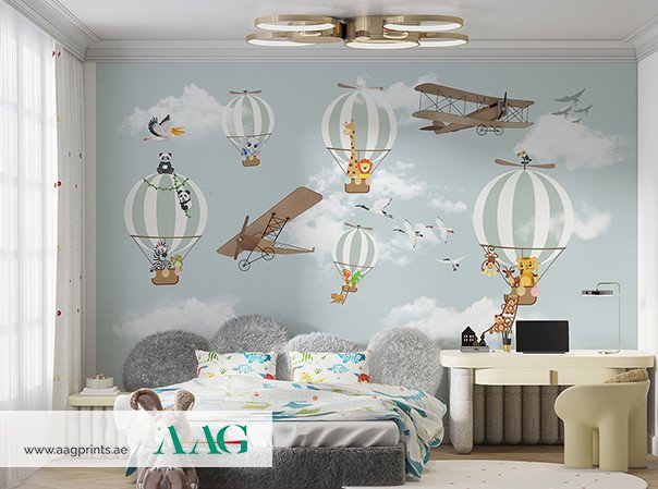 Skyward Adventures I- Kids Wallpaper Dubai