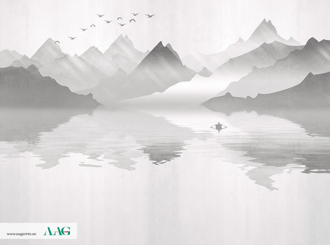 Stylish Mountain and Lake Dubai