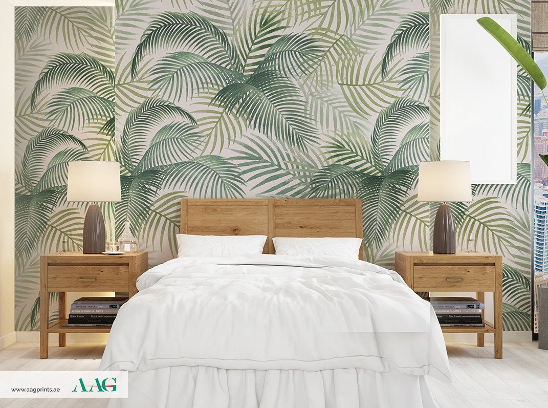 Palm Leaves II _ Pattern Wallpaper Dubai