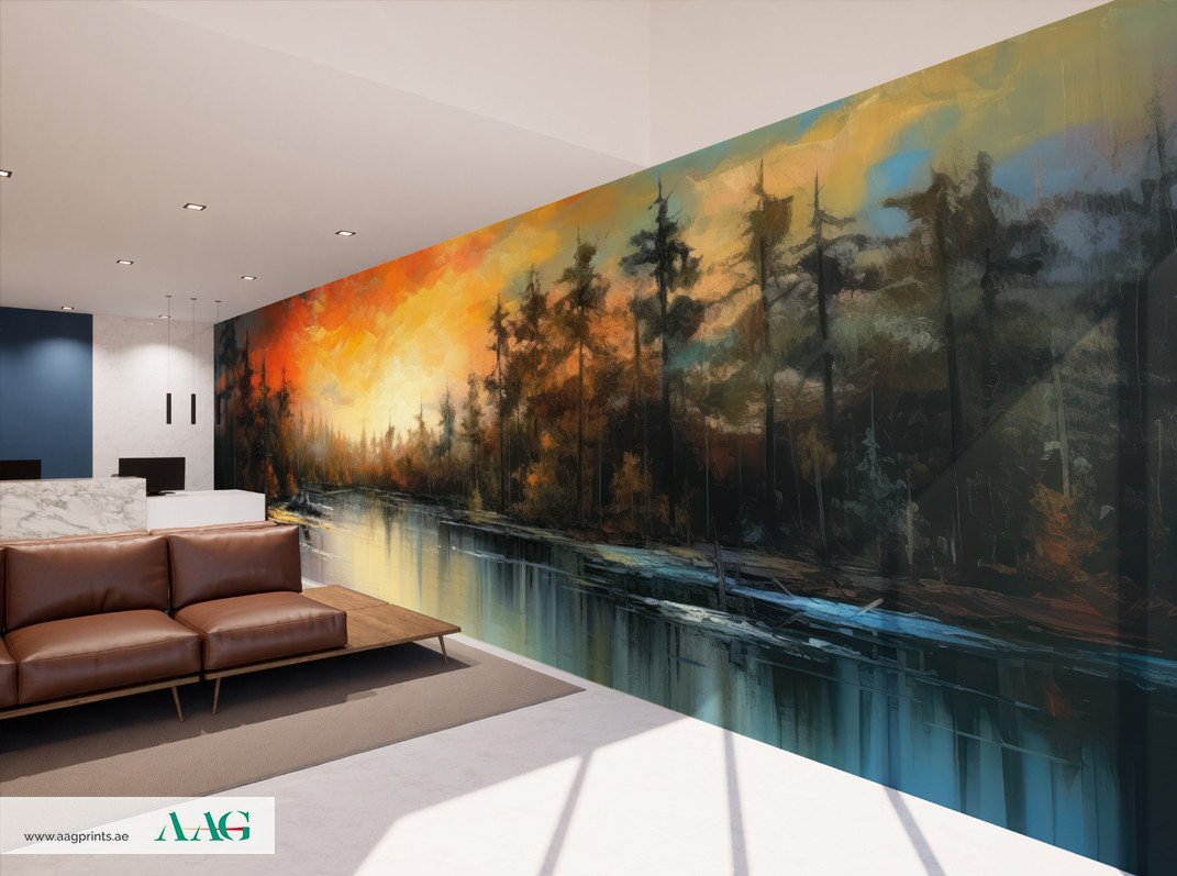 Sunset Serenade - Mural Wallpaper Dubai