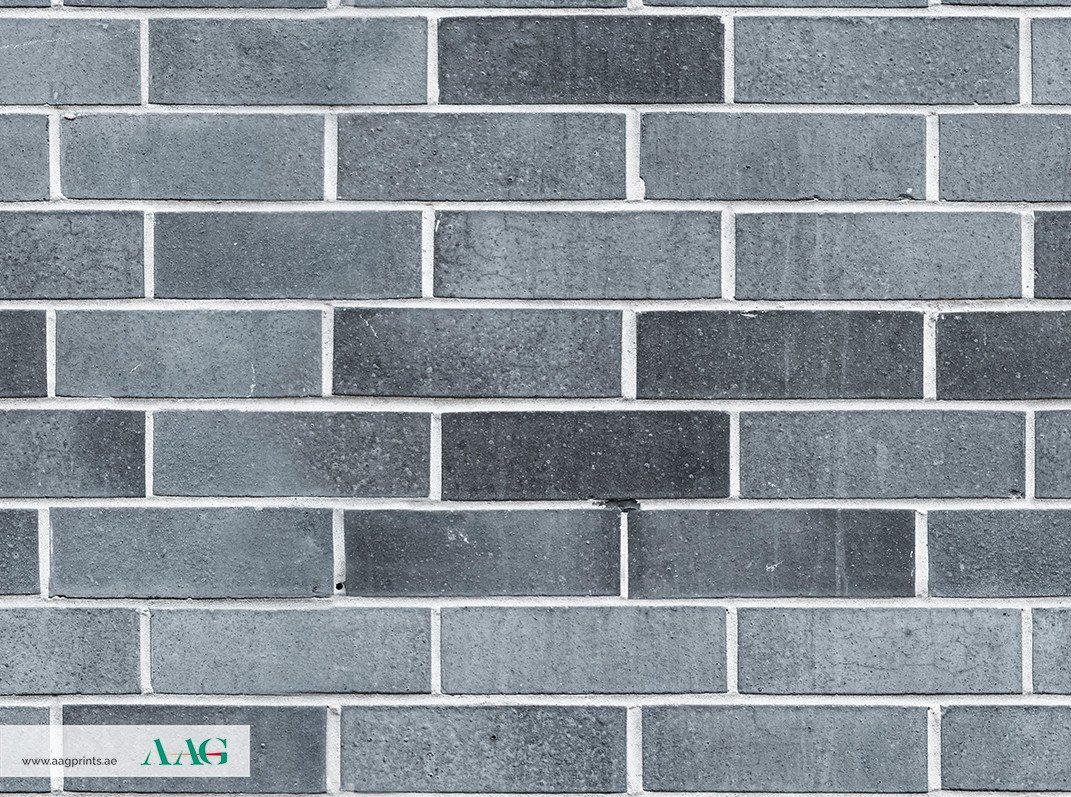 Grey Brick Wallpaper Mural Dubai