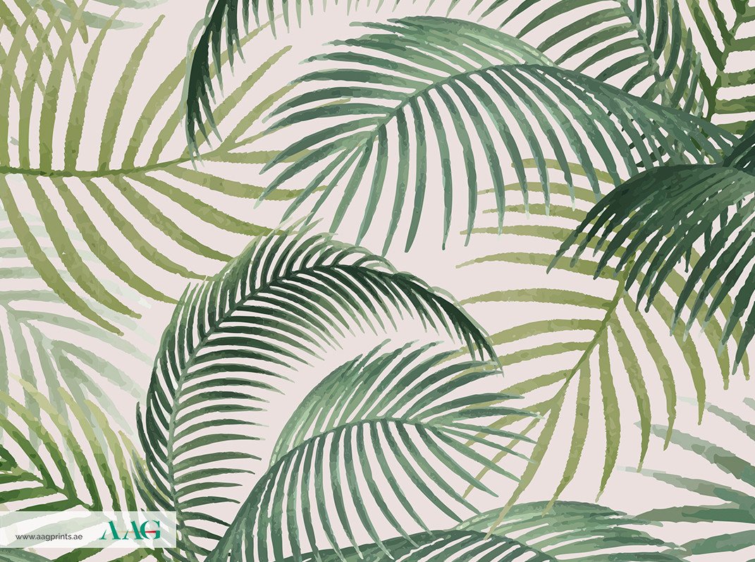 Palm Leaves II _ Pattern Wallpaper Dubai