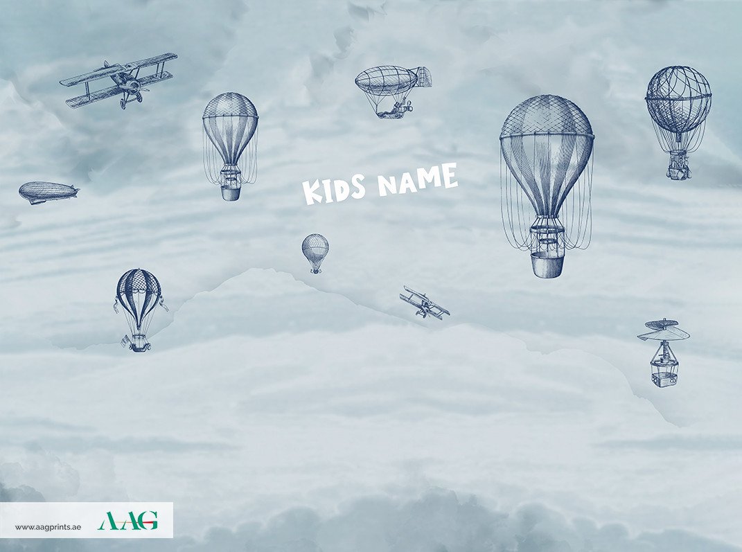Up, Up, and Away- Kids Wallpaper Dubai